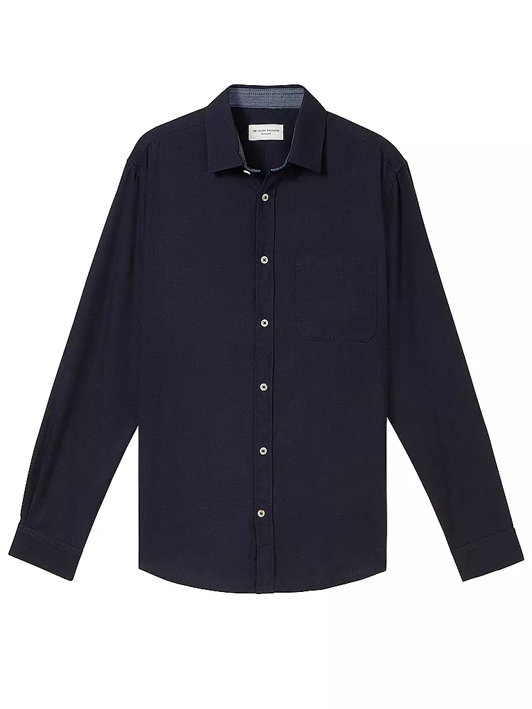 TOM TAILOR Hemd Regular Fit dunkelblau