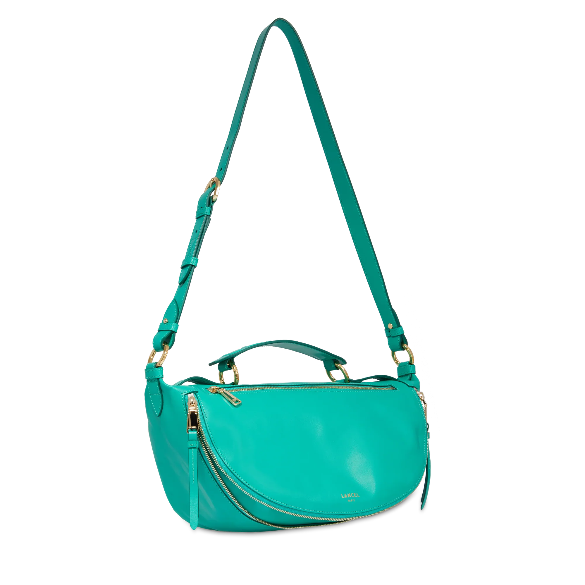 Sac porté croisé M Origami de Lancel-Emeraude