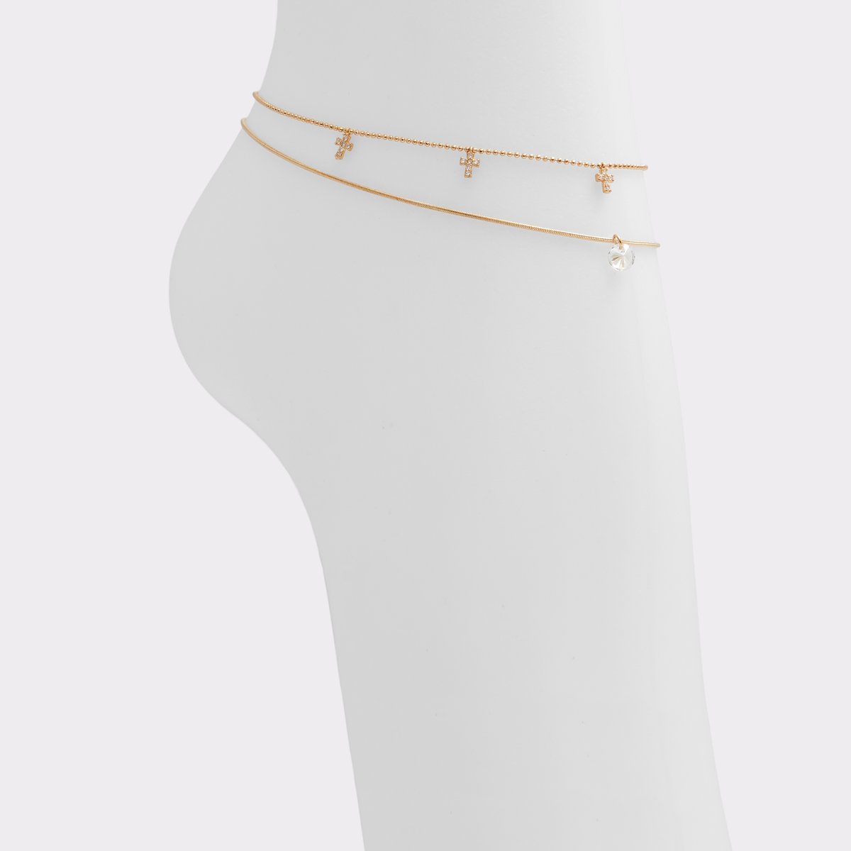 Balisa Gold-Clear Multi Women Anklets