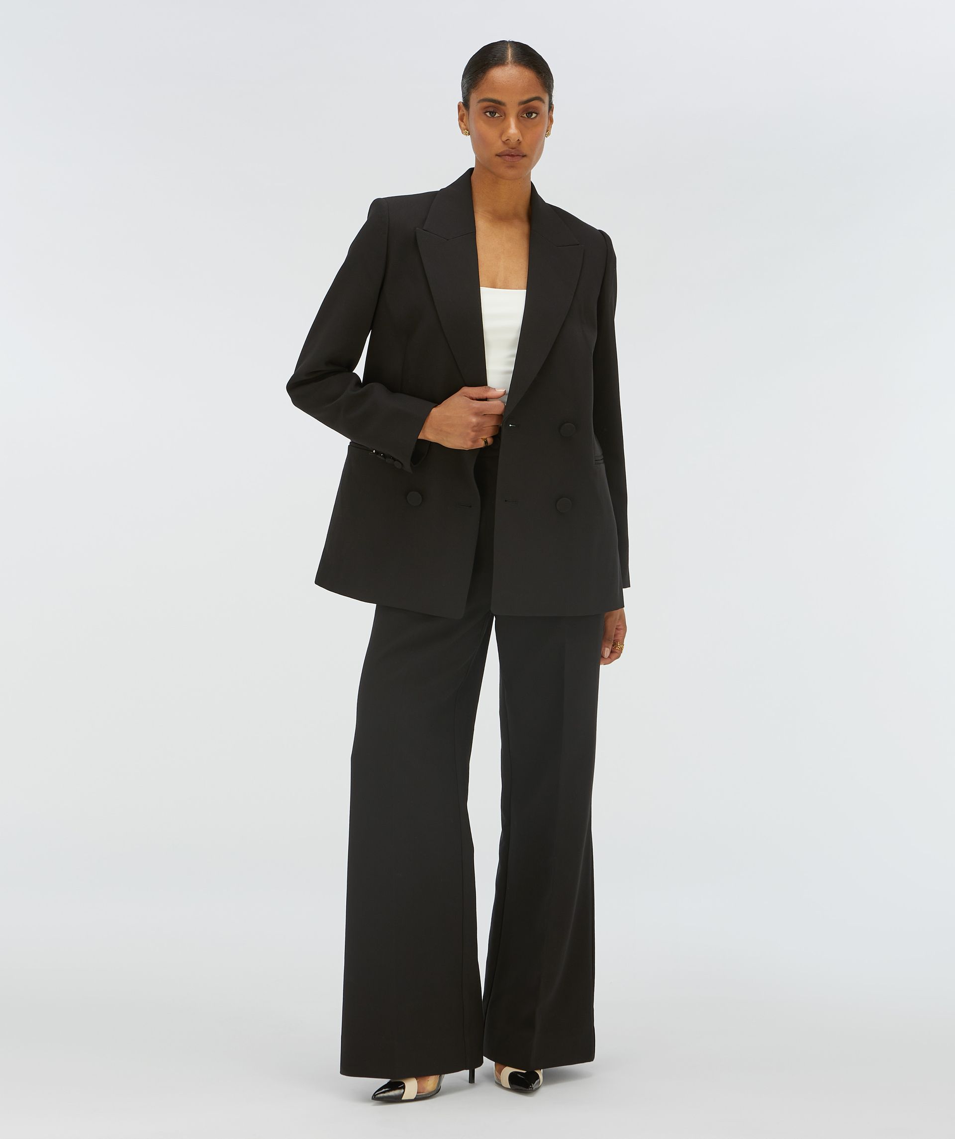 JV-DILLEN straight fit blazer - black