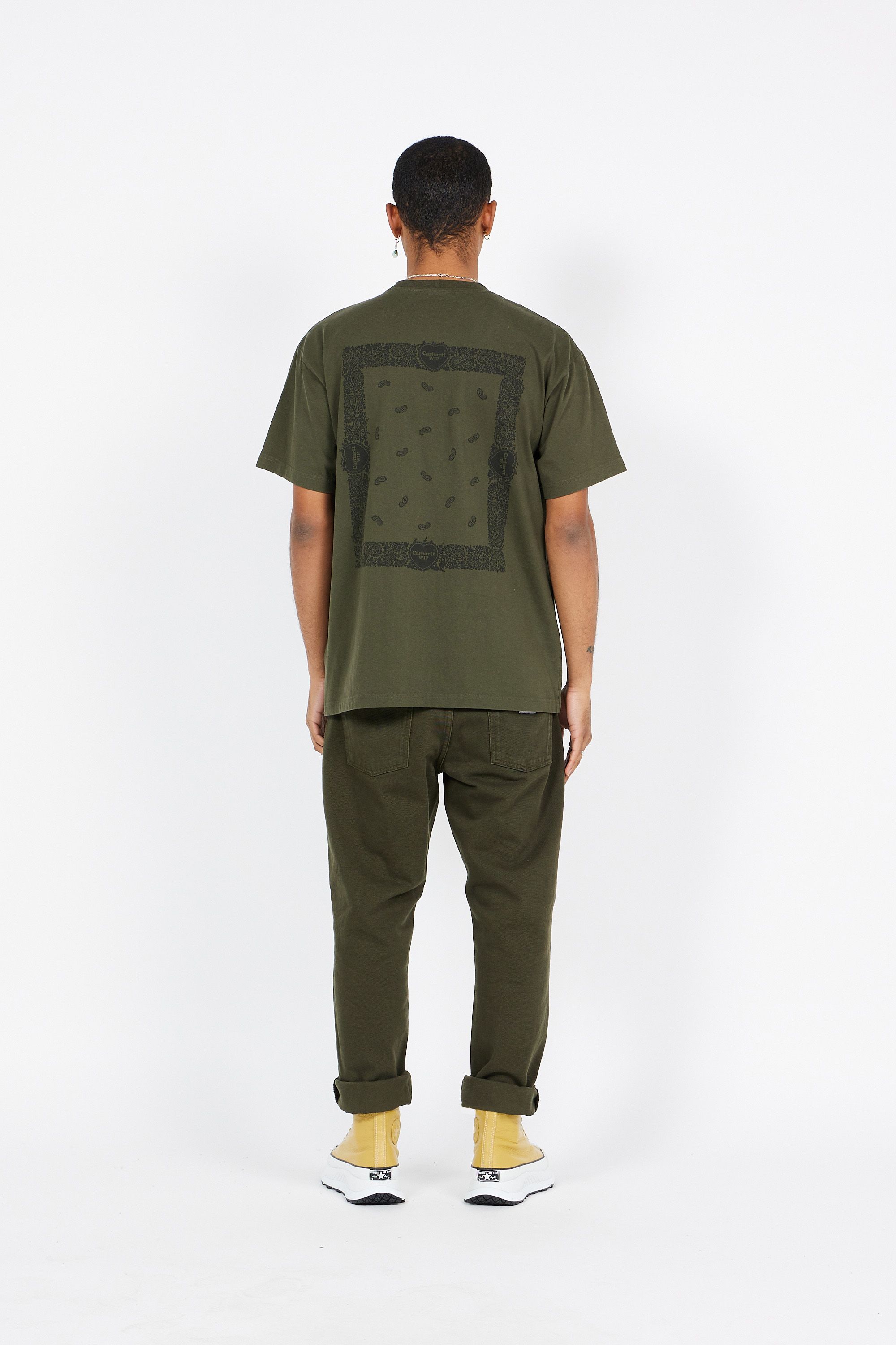 CARHARTT WIP T-shirt  S/S Paisley T-Shirt Vert