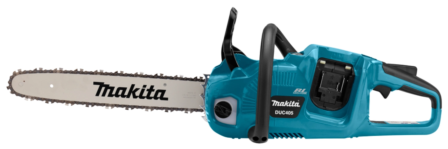 Makita DUC405PT4J 2x18V Li-Ion accu kettingzaag set (4x 5,0Ah) in Mbox - 400mm