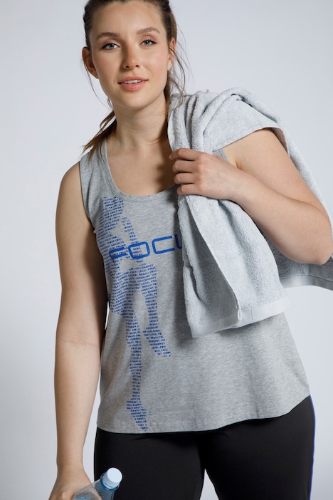 Top, XL-Statement, Rundhals, sportiver Rücken, ärmellos