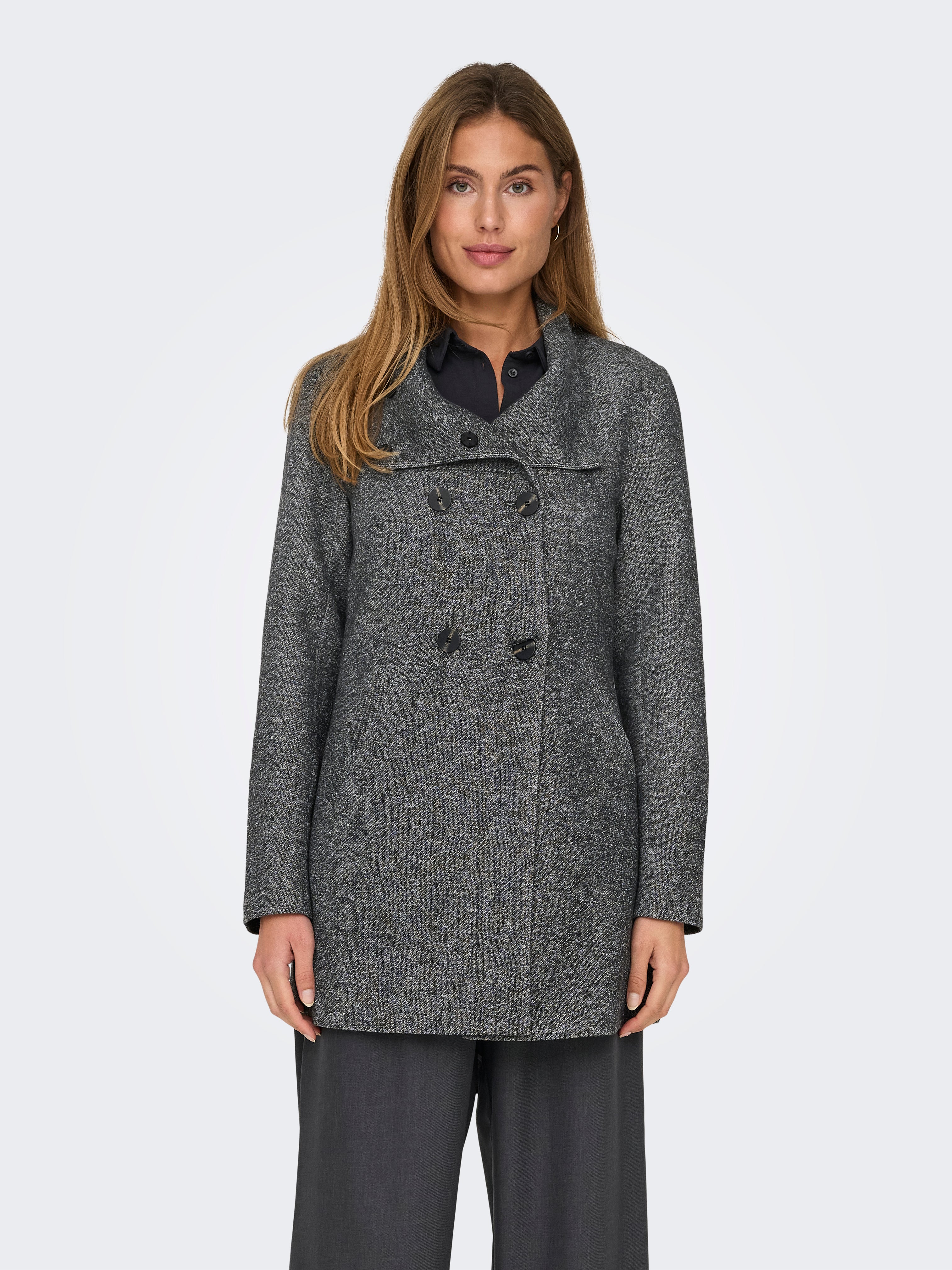 ONLSEDONA Mantel Dark Grey Melange