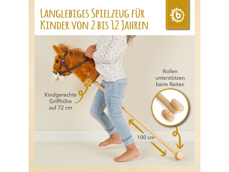 bieco Steckenpferd Brownie Spielzeug Pferdchen