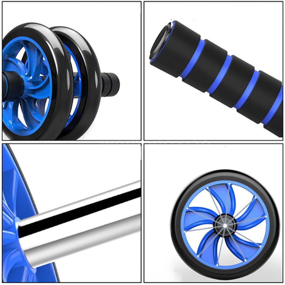 (7-tlg. Set) Multifunktions Fitness Geräte Home Workout Sport Zubehör - Blau / Schwarz