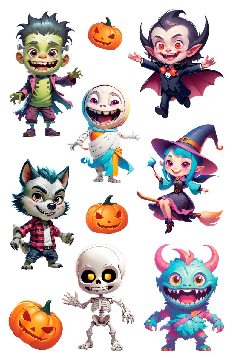 Halloween Stickers Monster