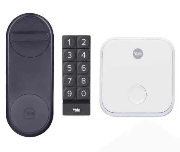 [OUTLET] - Yale Linus® Smart Lock-sæt (sort)   bro   tastatur