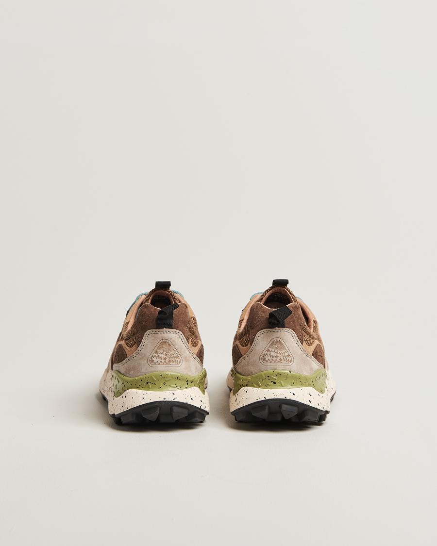 Flower Mountain Yamano 3 Suede/Tweed Wool Sneaker Brown