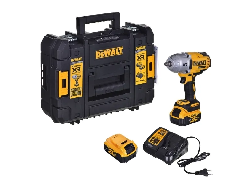 DeWALT DCF900P2T-QW, Momentnøgle, Børstefri, Sort, Gul, 1/2