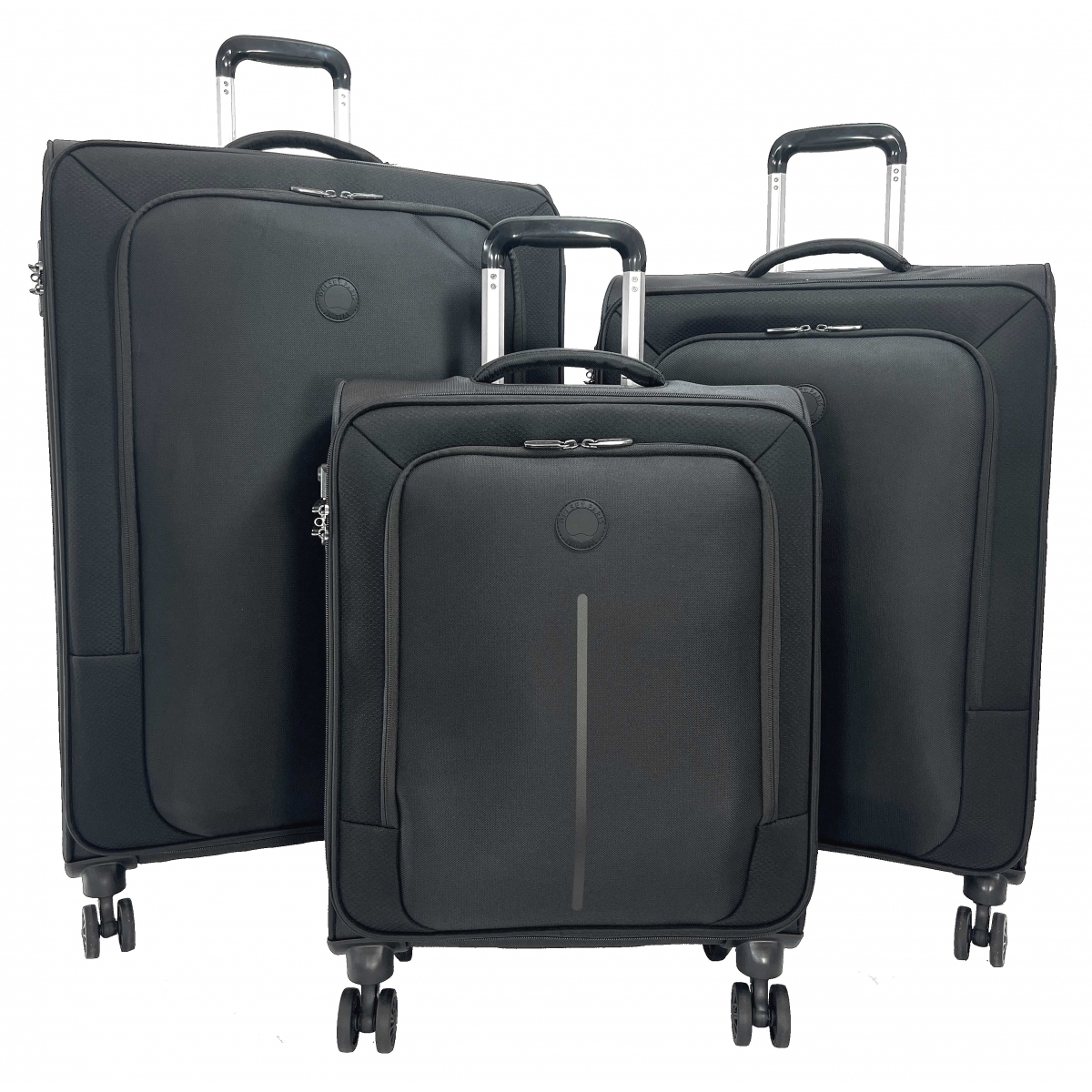Delsey Lot 3 valises souples Delsey Caracas dont une valise cabine 55cm