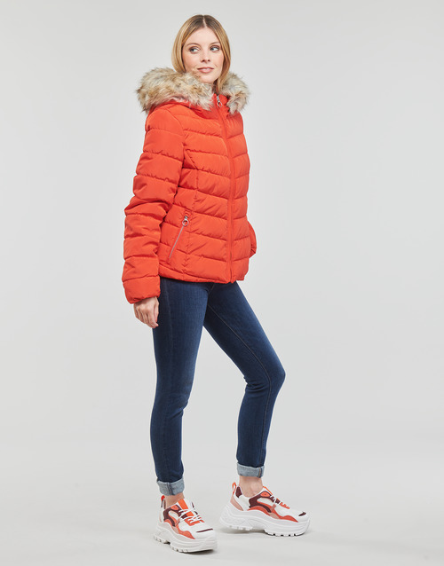 Only - ONLNEWELLAN QUILTED HOOD JACKET CC OTW - Rouge