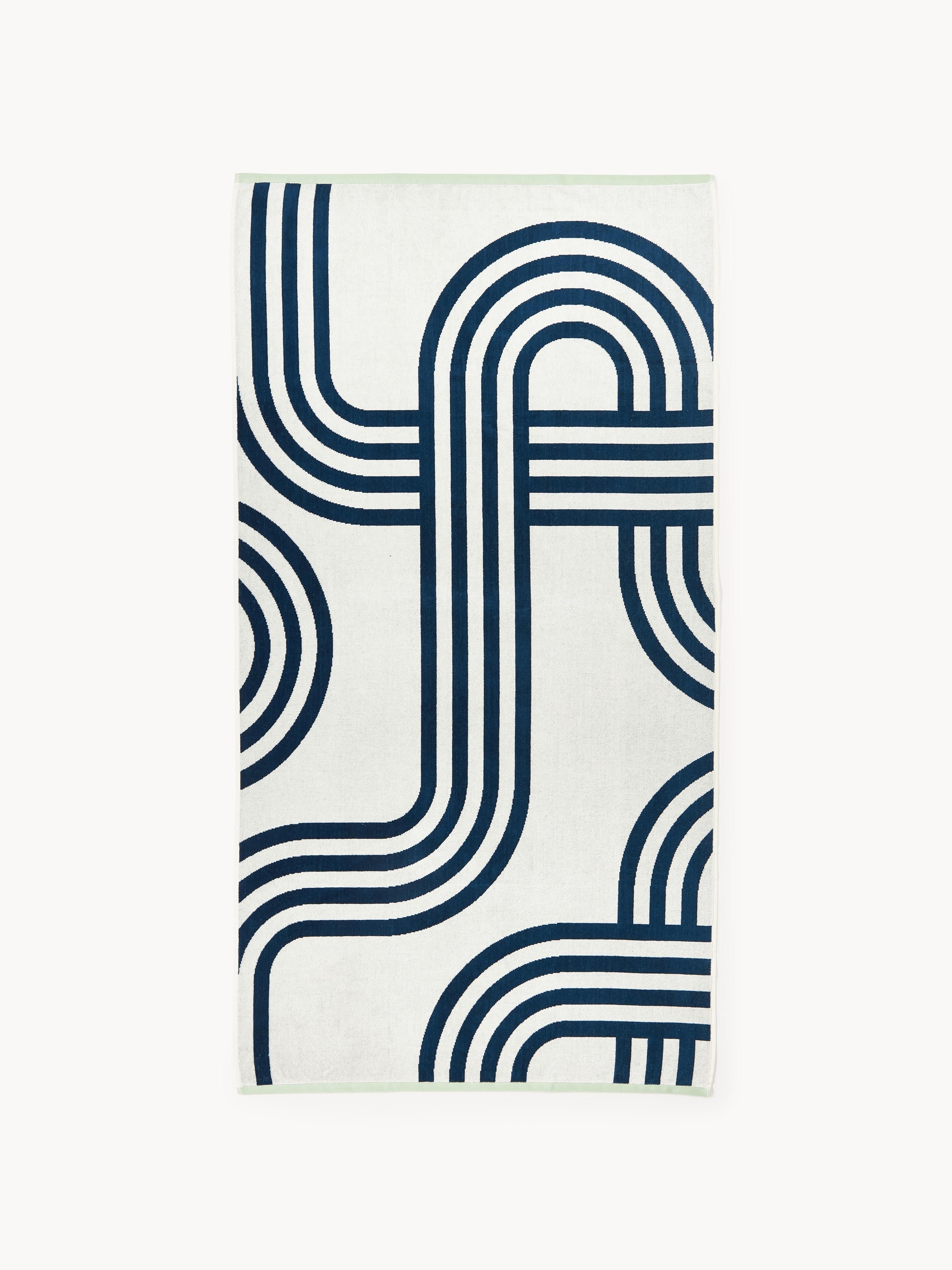 Strandlaken Shiloh met geometrisch patroon