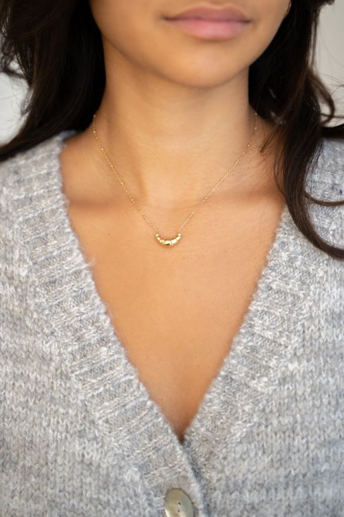 Ketting met croissant bedel