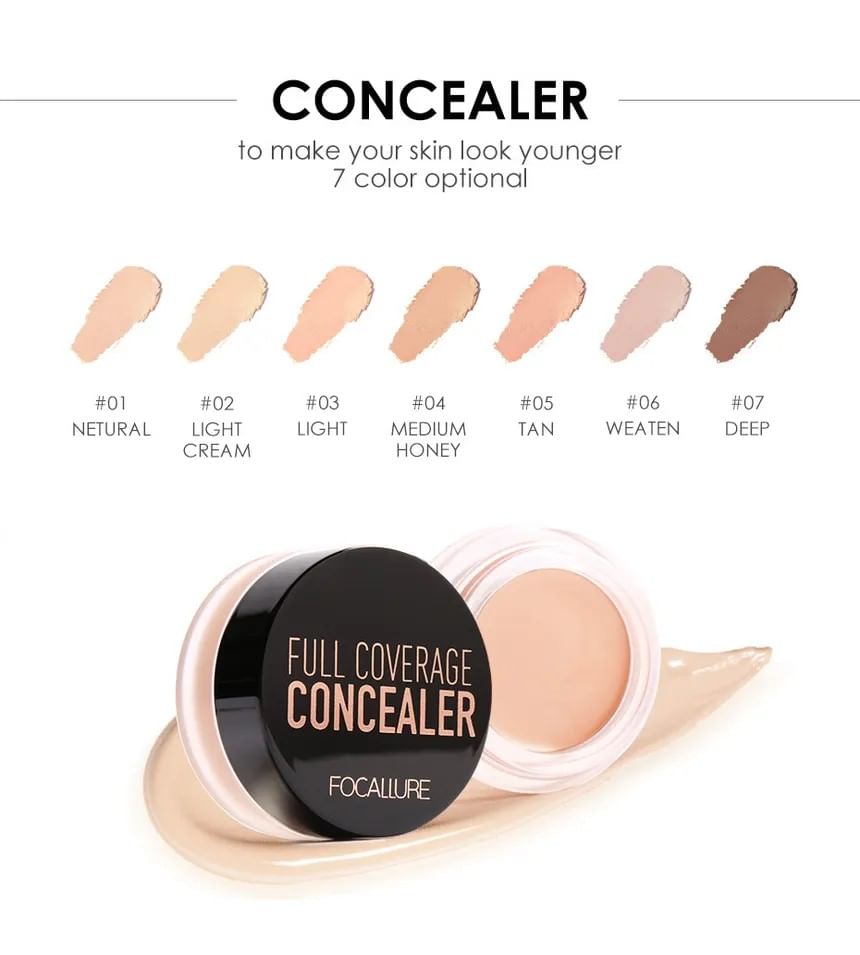 FOCALLURE - Concealer met volledige dekking - 7 kleuren
