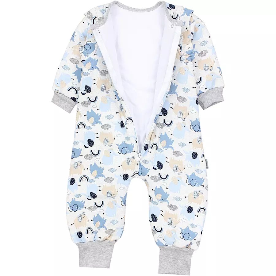 TupTam Baby Schlafsack mit Beinen und Ärmel Winter blau
