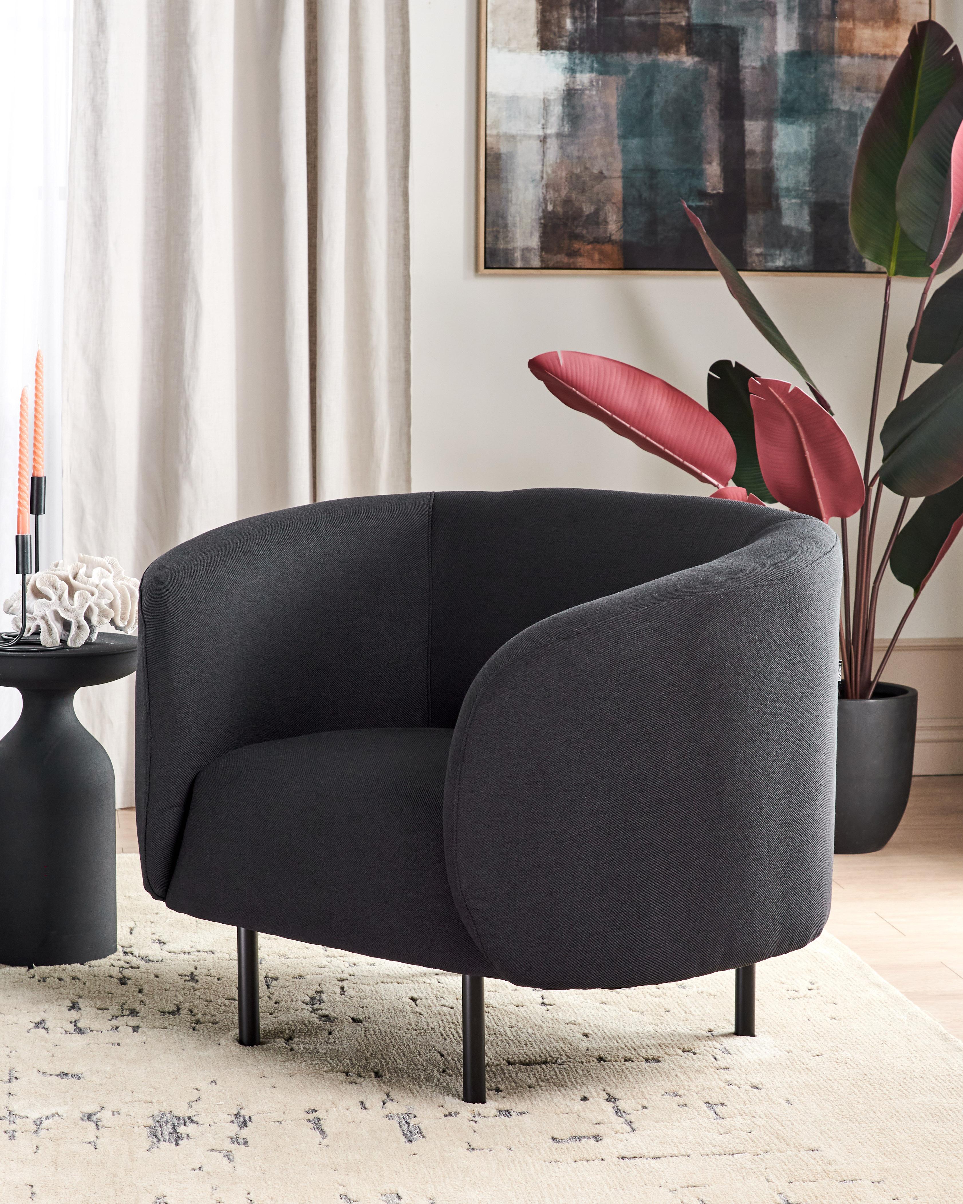 Fauteuil LOEN Stof Zwart