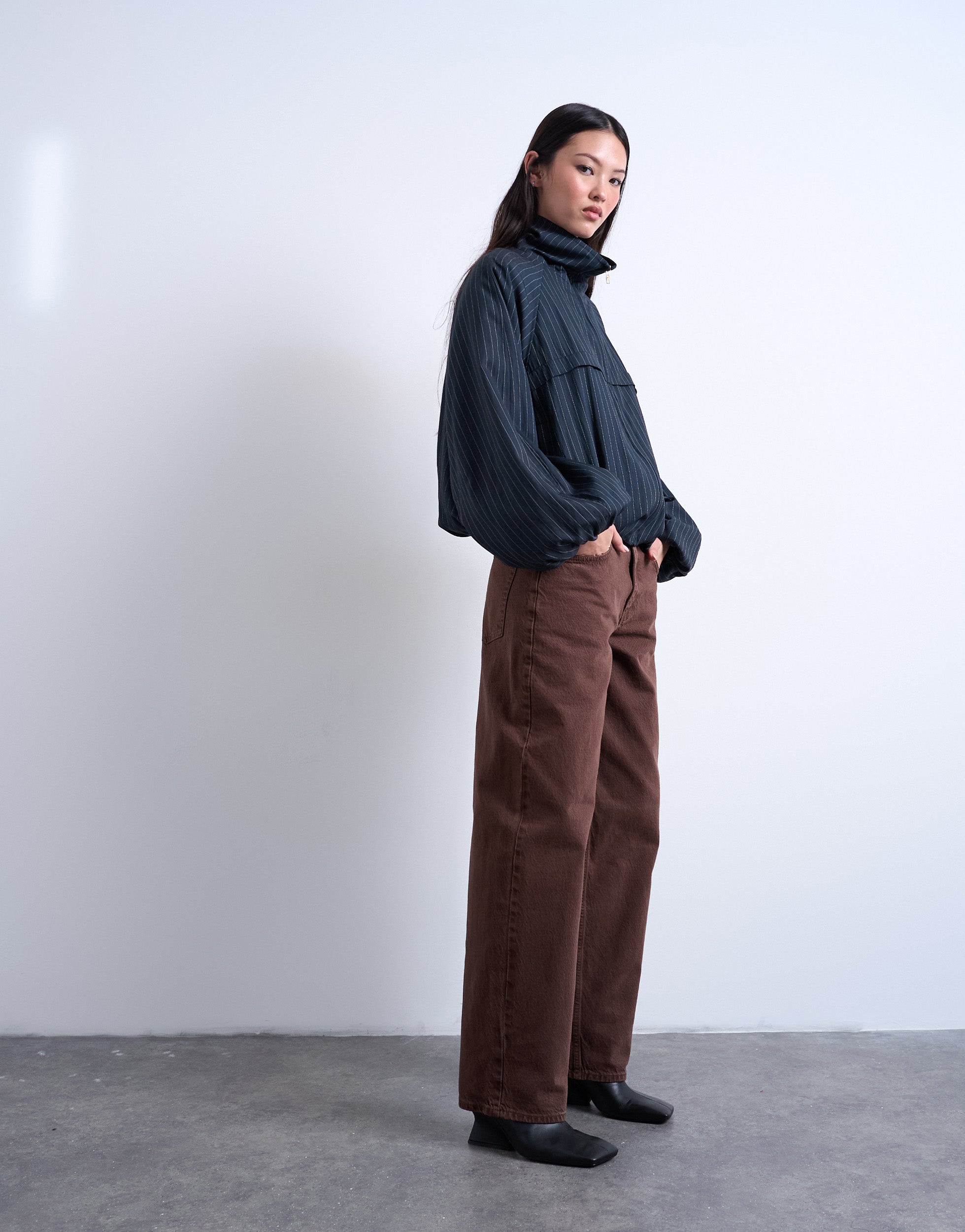 TSLOWRIE Low rise Baggy fit Jeans