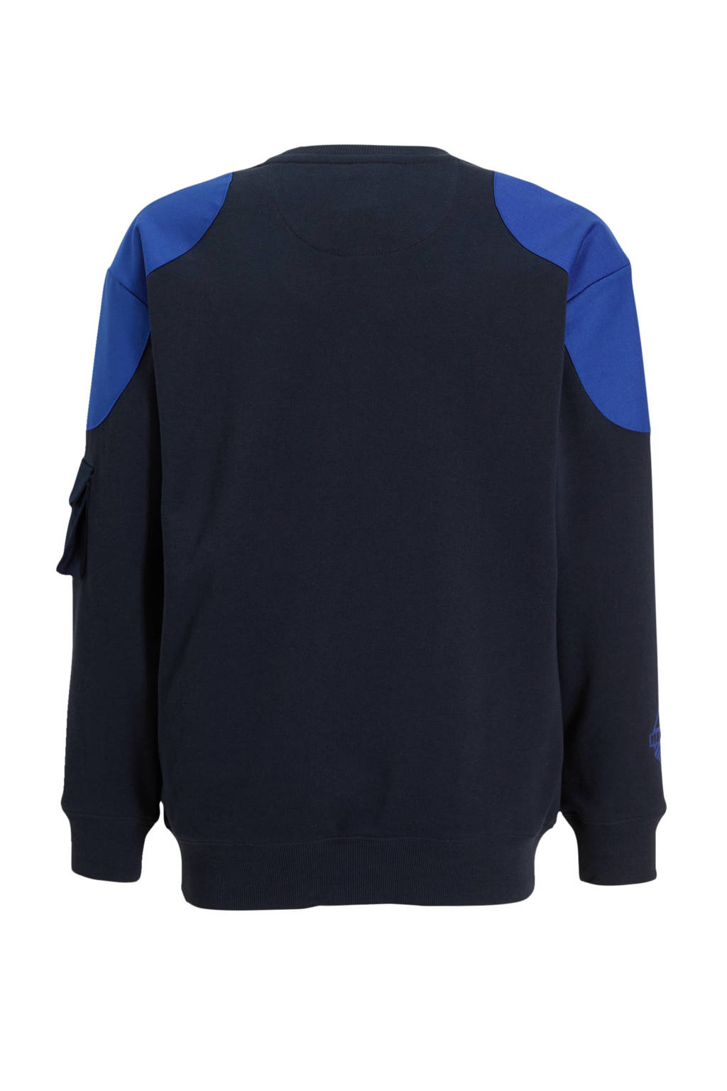 Me & My Monkey sweater Riggy met printopdruk blauw