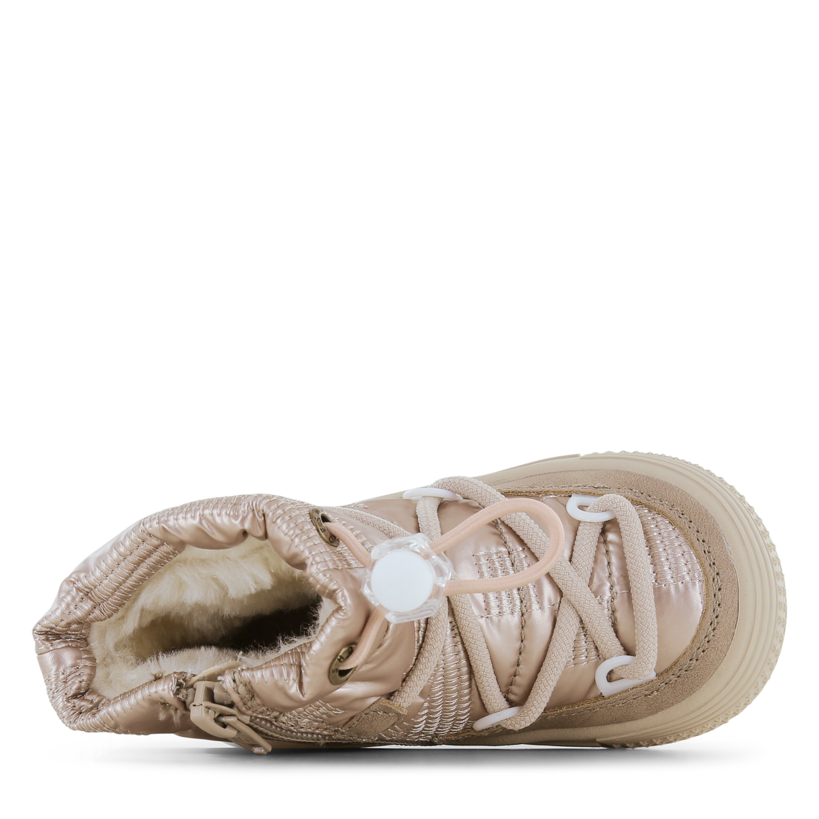 Shoesme champagne chunky gevoerd snowbootje Metallic, Microleer, Nylon | Me