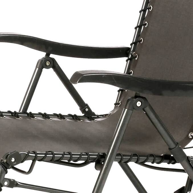 Fauteuil relax de jardin SILOS Anthracite