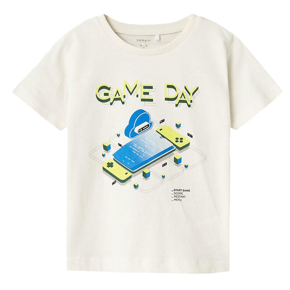Name it T-shirt Blanc/Bleu Garçon Name it Berte