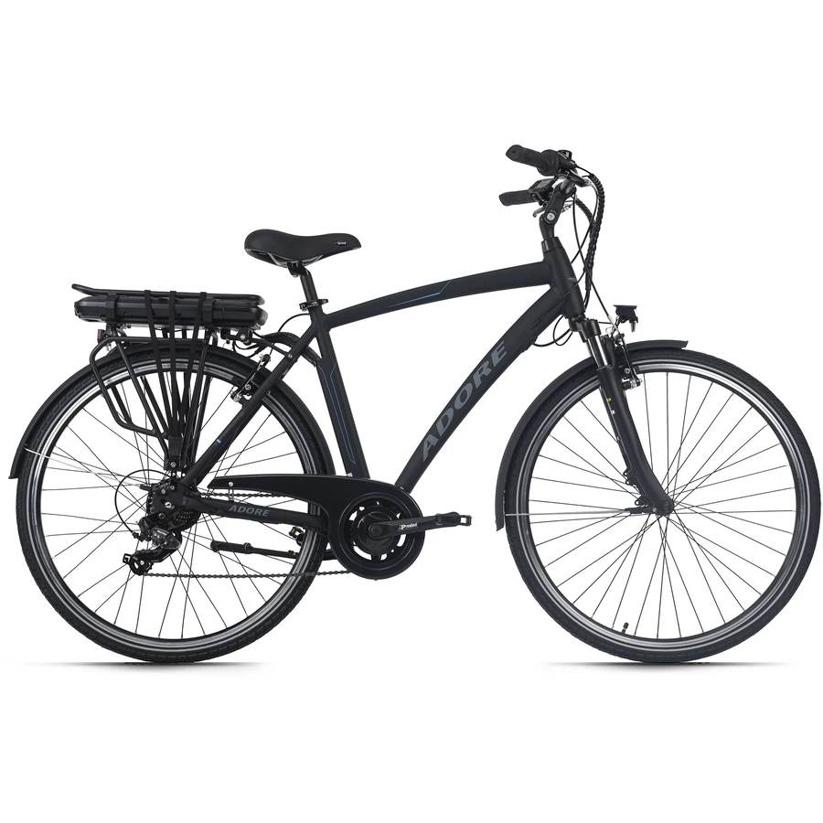 Adore Pedelec E-Bike Cityfahrrad 28'' Adore Versailles schwarz-blau schwarz