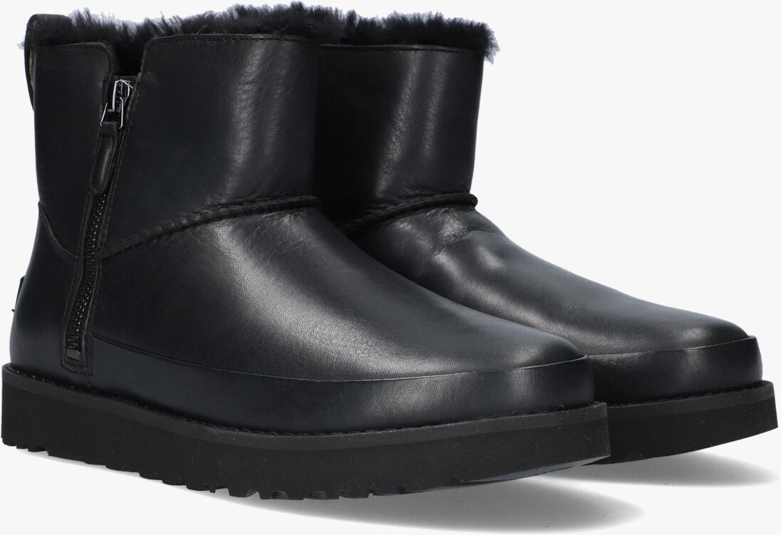 UGG zwarte ugg vachtlaarzen w classic zip mini