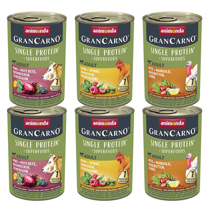 Lot mixte animonda GranCarno Adult Superfoods