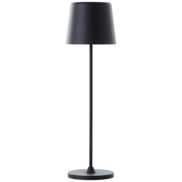 Tafellamp Kaami draagbaar LED 2W voor buiten met USB oplaadbare accu, zwart