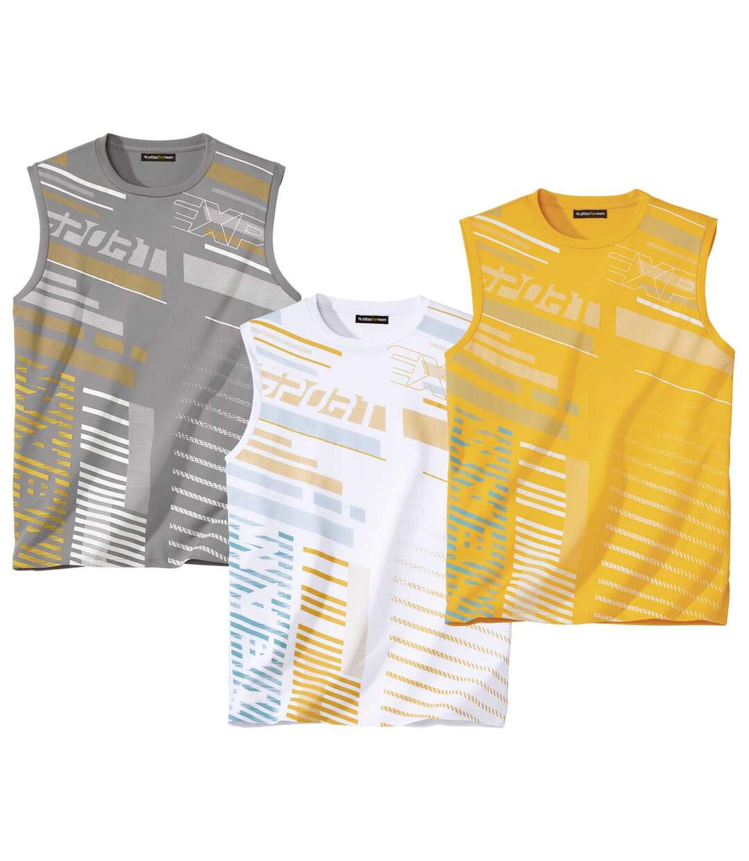 Lot de 3 Tee-Shirts Sans Manches Sport Team
