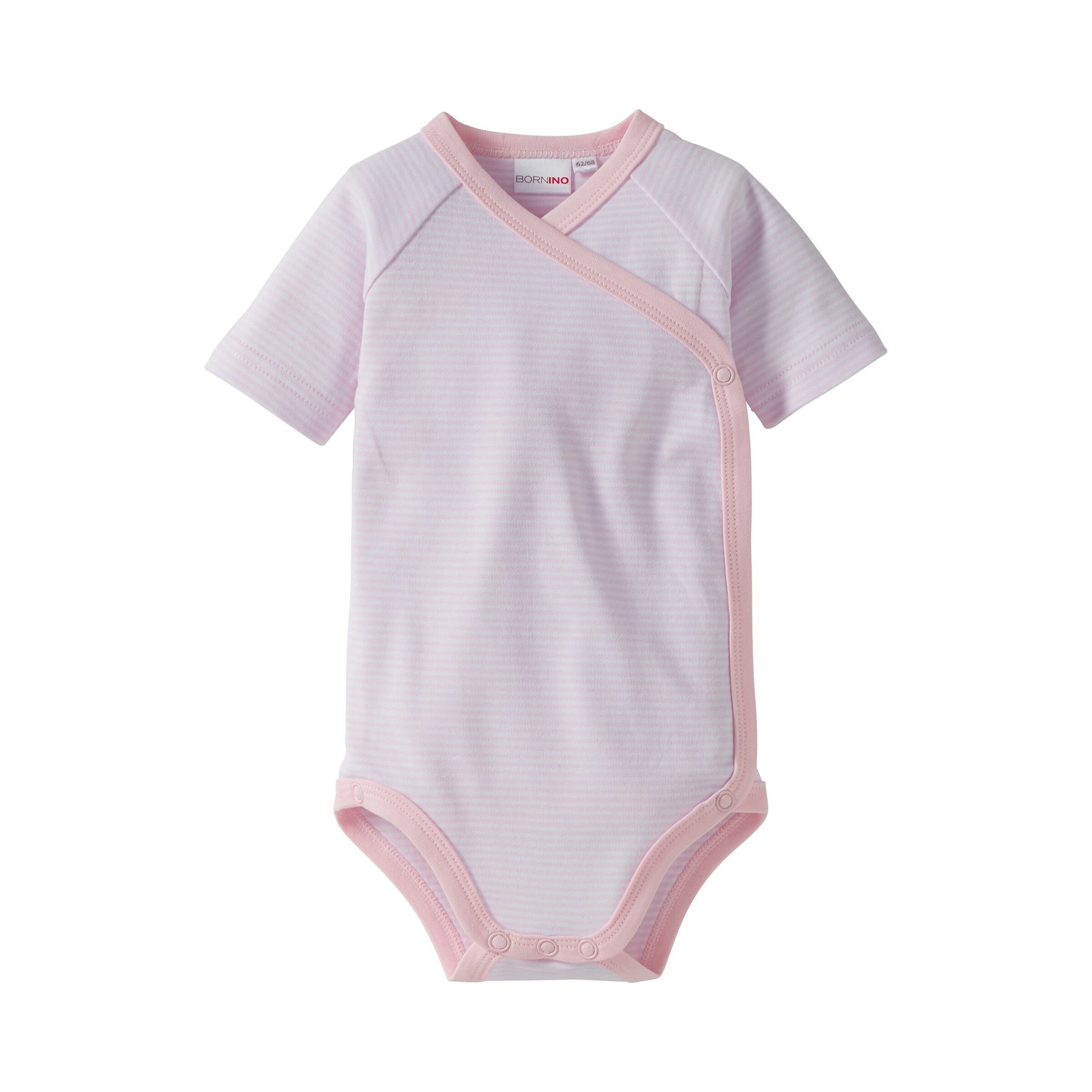 Bornino - Lieblinge 3er-Pack Wickelbodys kurzarm rosa