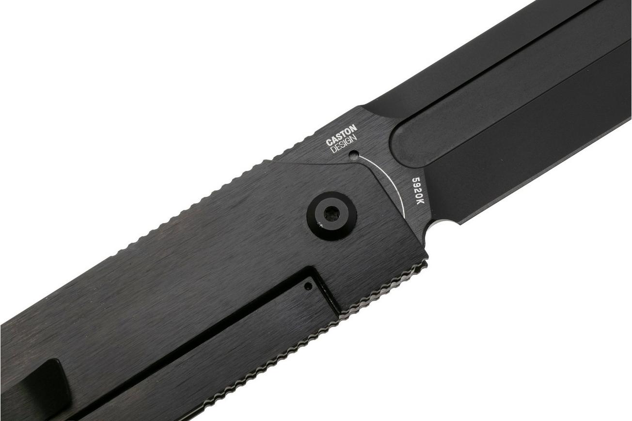 CRKT Mbombo 5920K, Black M390, Black Titanium zakmes, Darriel Caston design