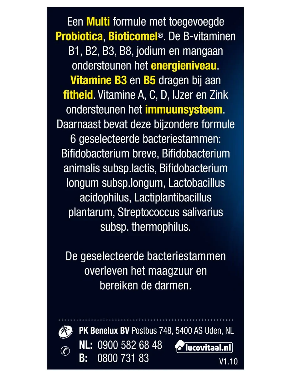 Probiotica Vitaminen & Mineralen Complex