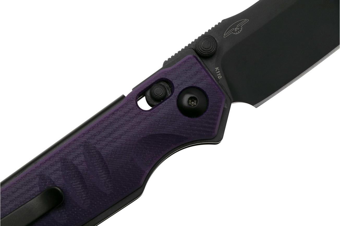 Real Steel Sacra 7711PB Black Böhler K110, Purple G10, zakmes