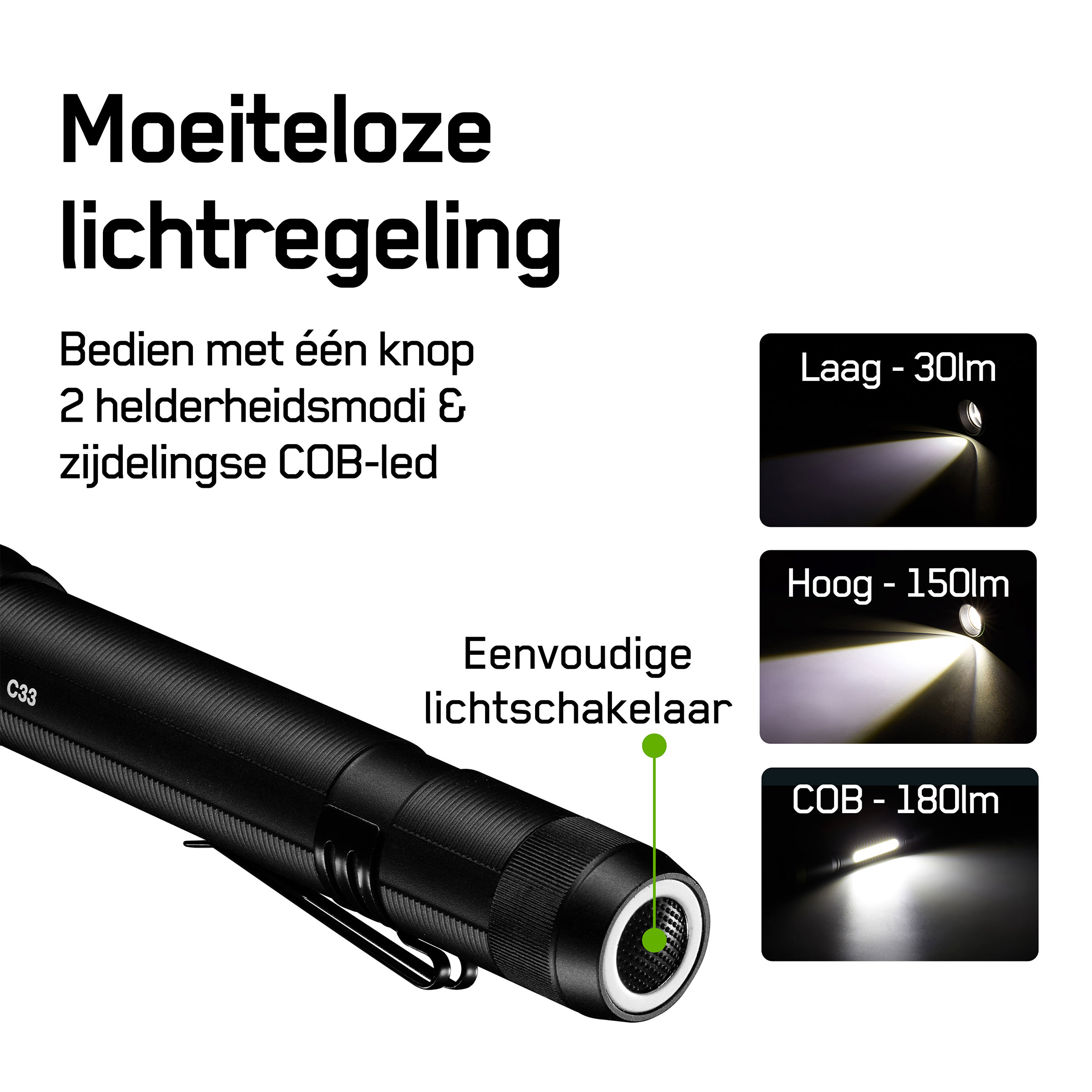 GP C33 150 lumen zaklamp