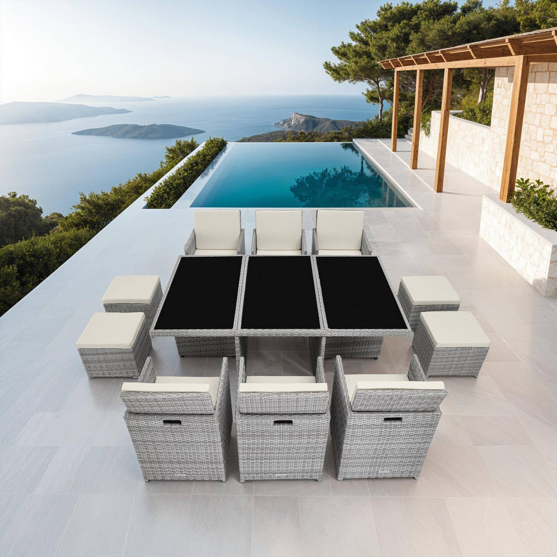 Rattan Sitzgruppe New York