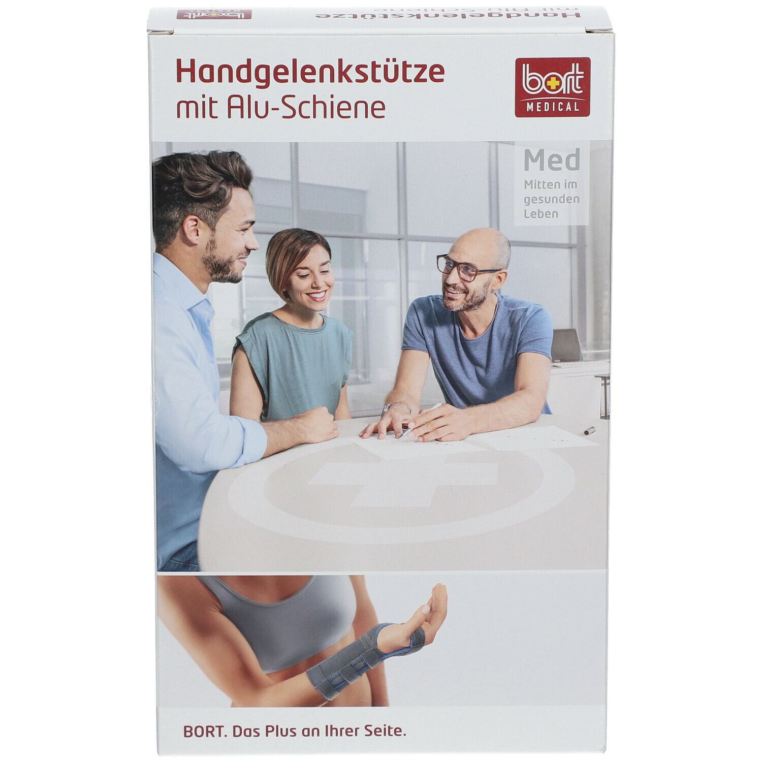 BORT Handgelenksstütze mit Alu-Scheine