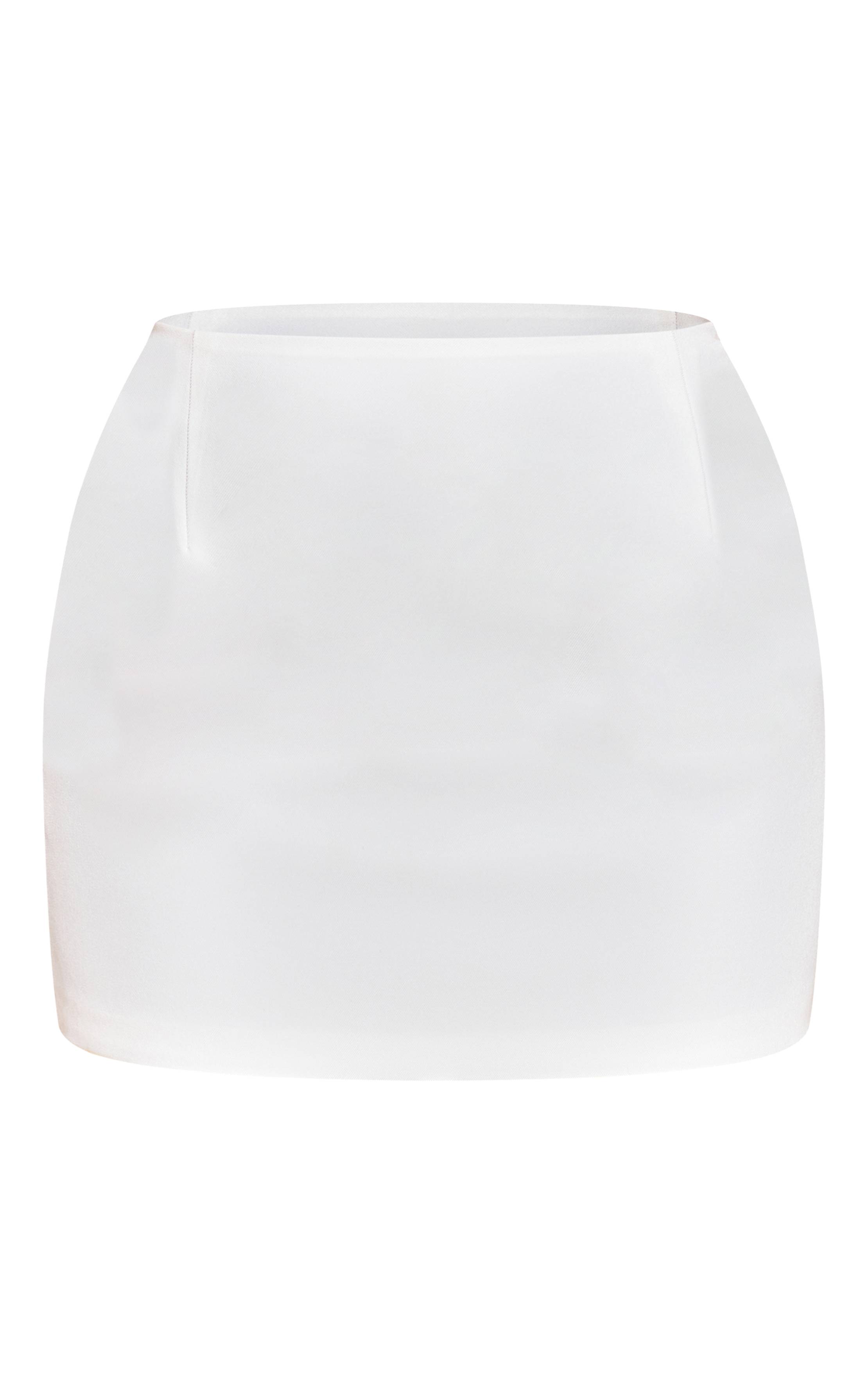 Blanc Mini-jupe Ajustée Petite