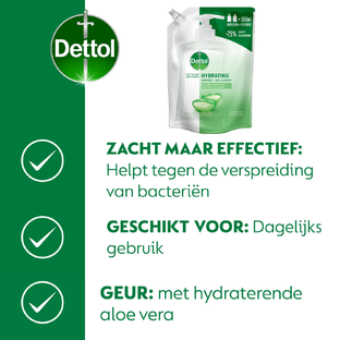 Dettol Refill Handzeep Hydrating Aloe Vera 500ML