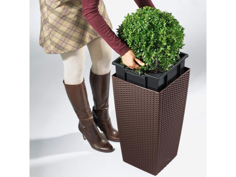 Lechuza Blumentopf Cubico Cottage 40 Weiss Pflanzengefäss, weiss