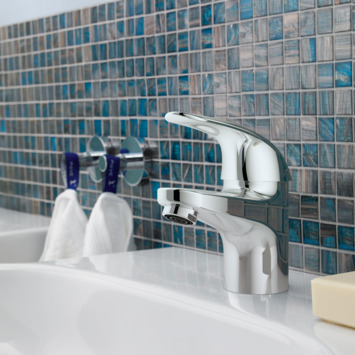 GROHE wastafelkraan Swift S-size met hendel en waste Chroom