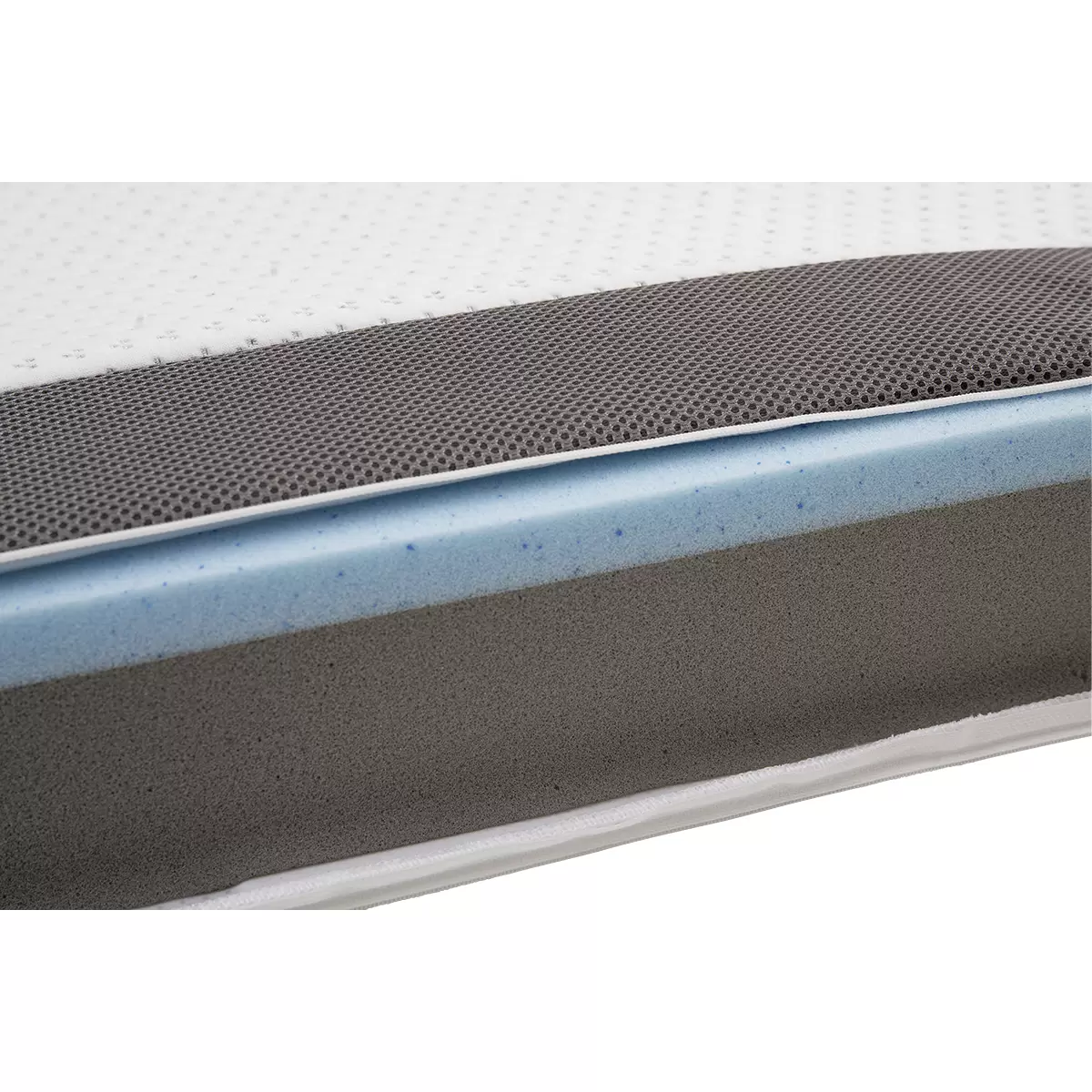 Topper Deluxe 140 x 200 weiss,grau
