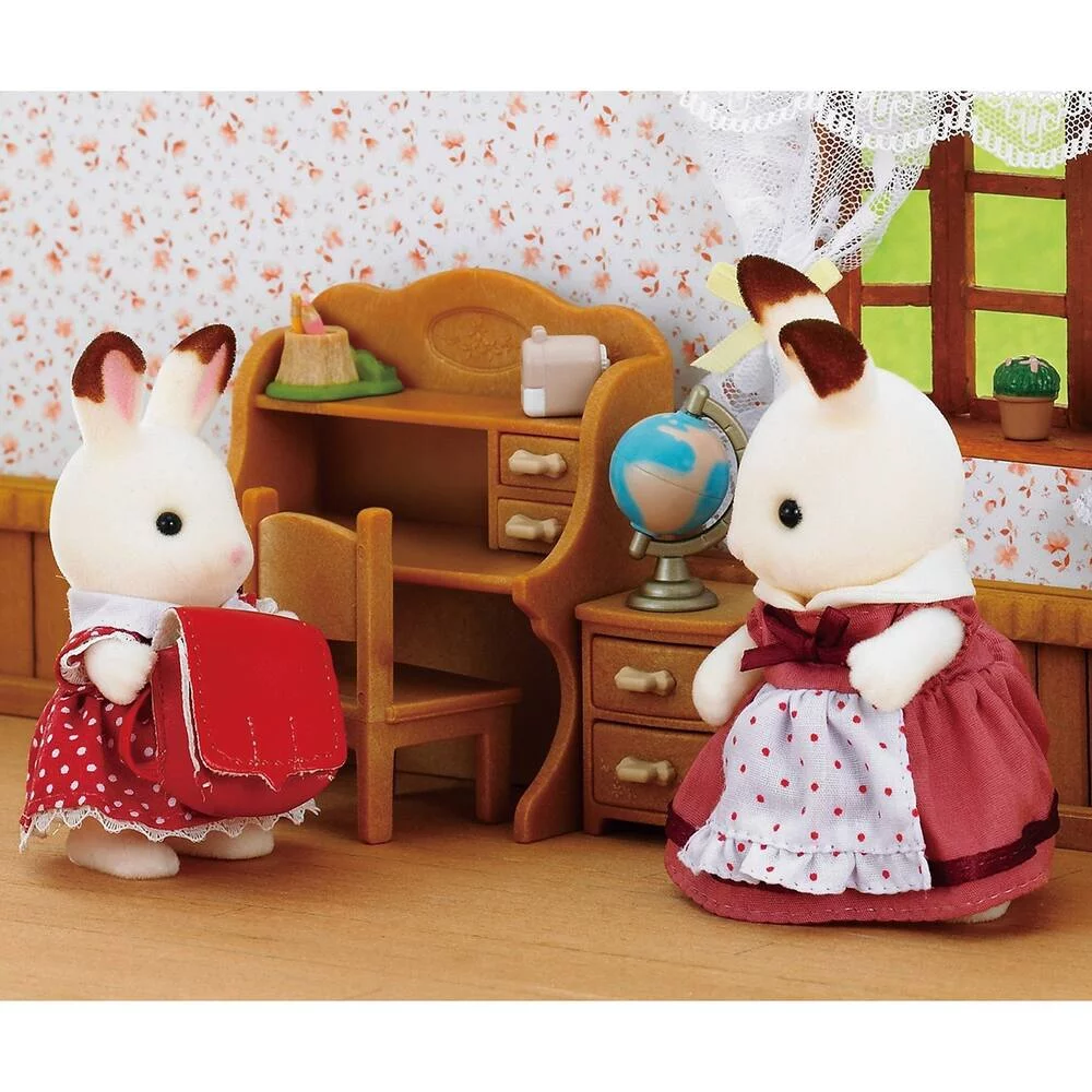 BUREAU FILLETTE LAPIN - SYLVANIAN MEUBLES ET ACCESSOIRES