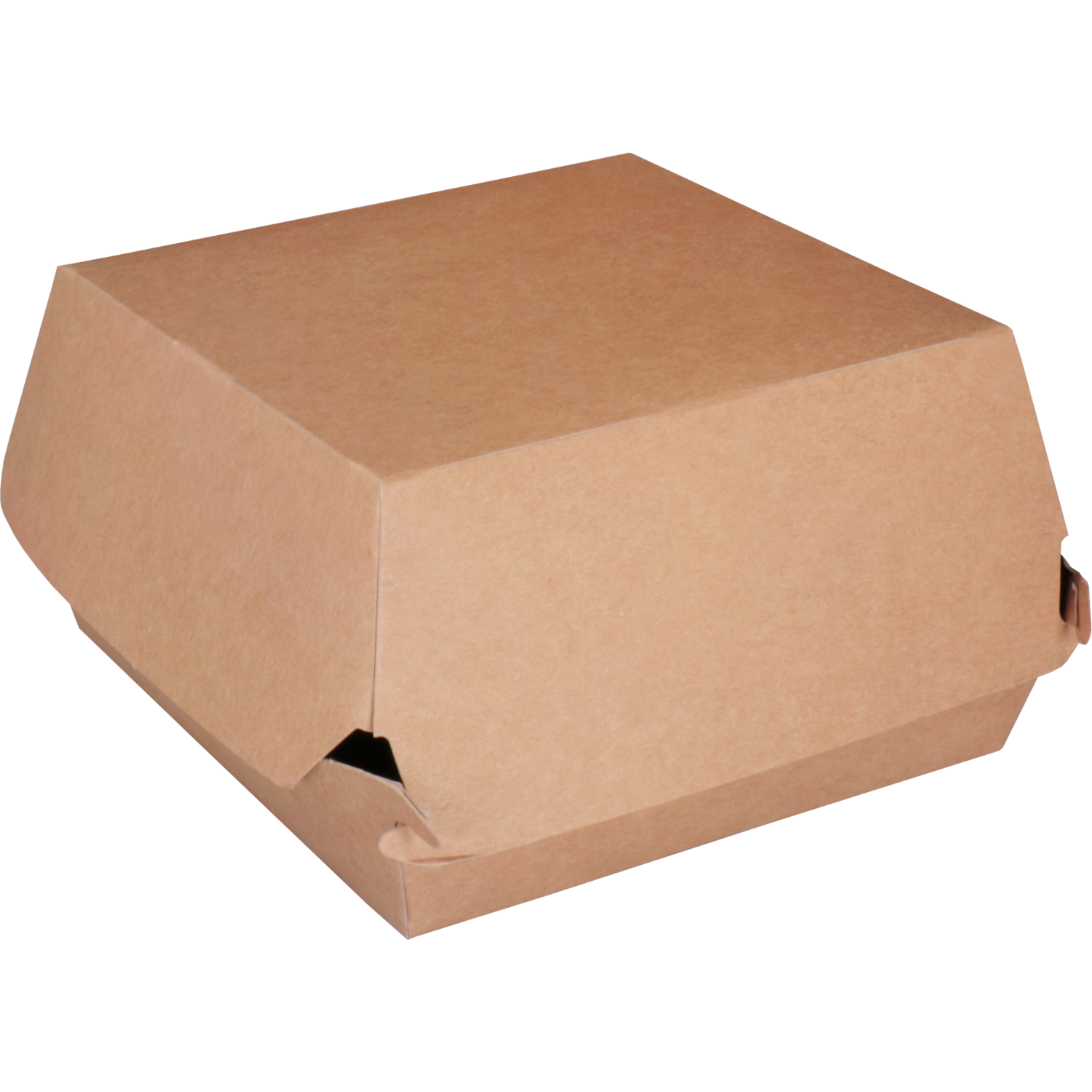 Bak, Karton, hamburgerbox, 115x115x70mm, bruin