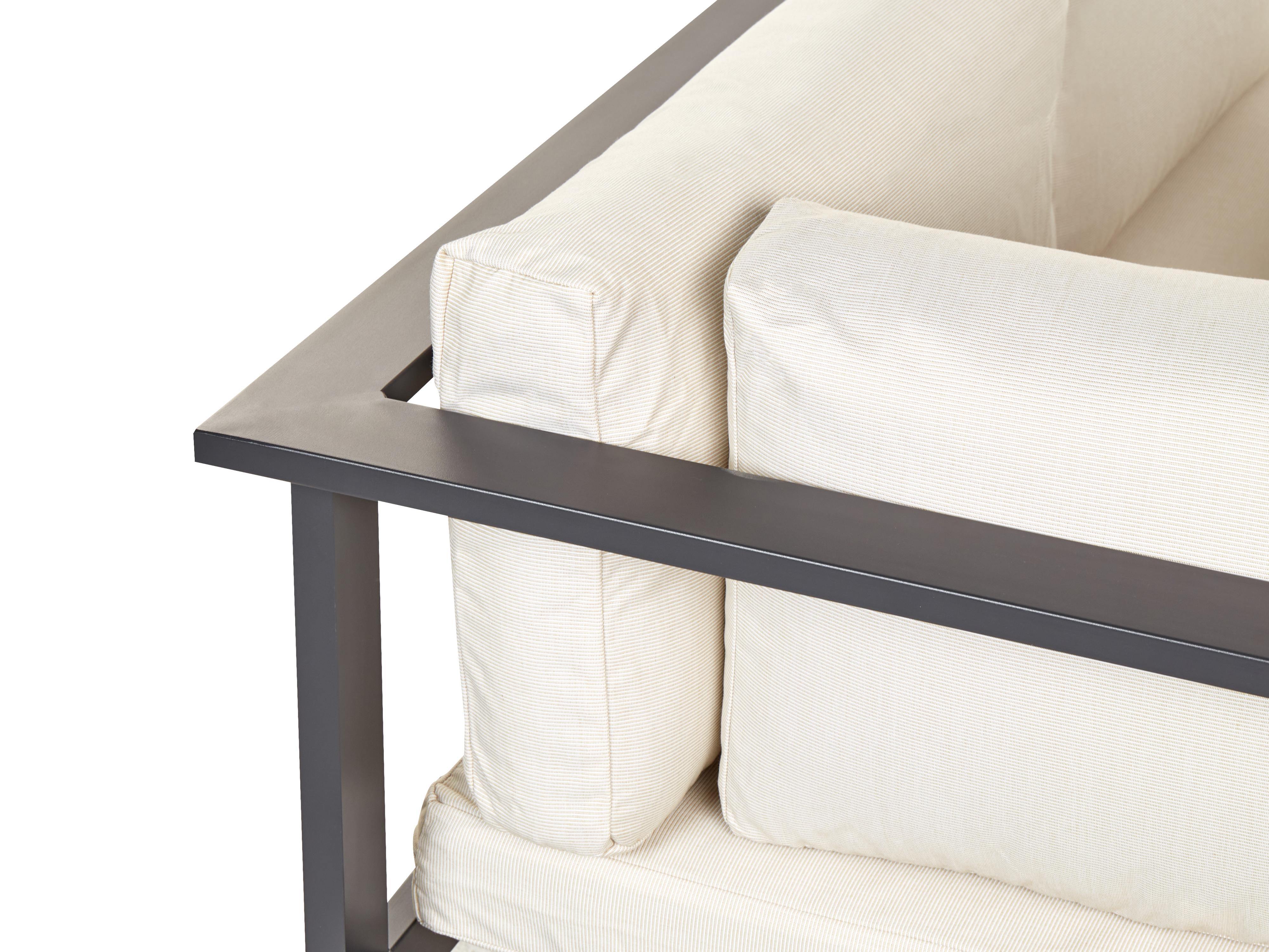 Tuin hoekloungeset met tafel 5-zits MESSINA linkszijdig Grijs/beige
