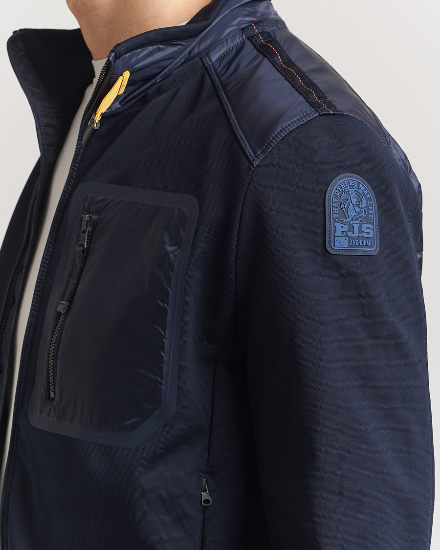 Parajumpers London Hybrid Fleece Jacket Blue Navy