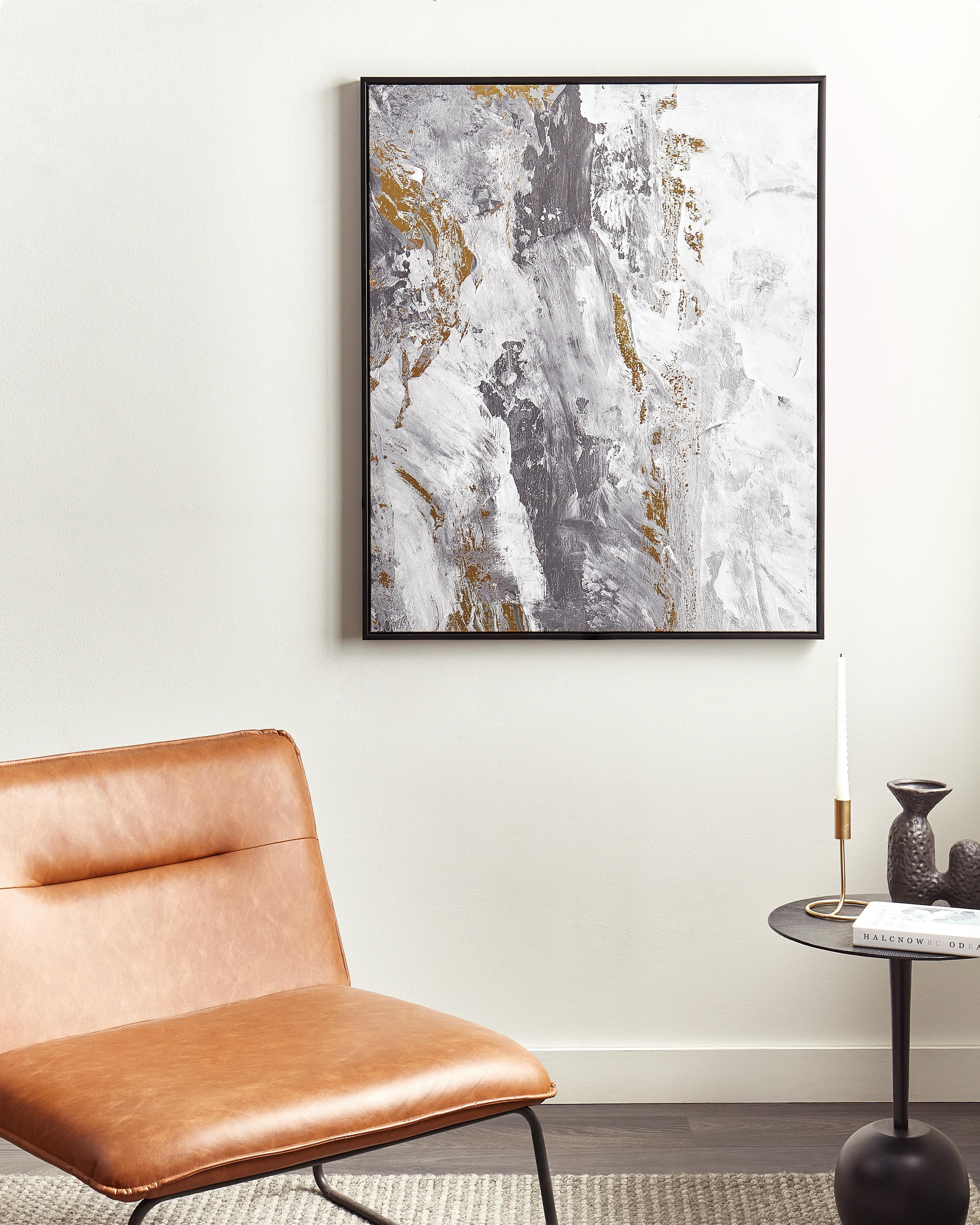 Canvas JESI Abstract motief 83 x 103 cm Grijs