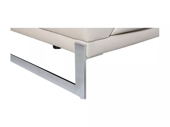 Canapé 2 places Cuir HAVANA Beige - Angle Droit