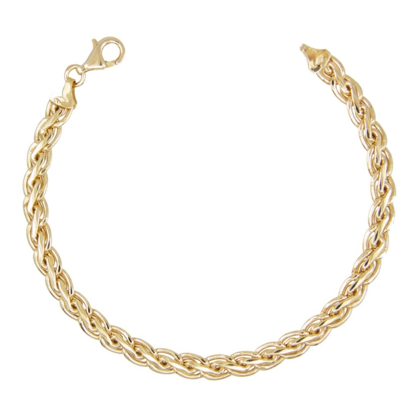 Bracelet Or 18 Carats 750/00 Maille Palmier 